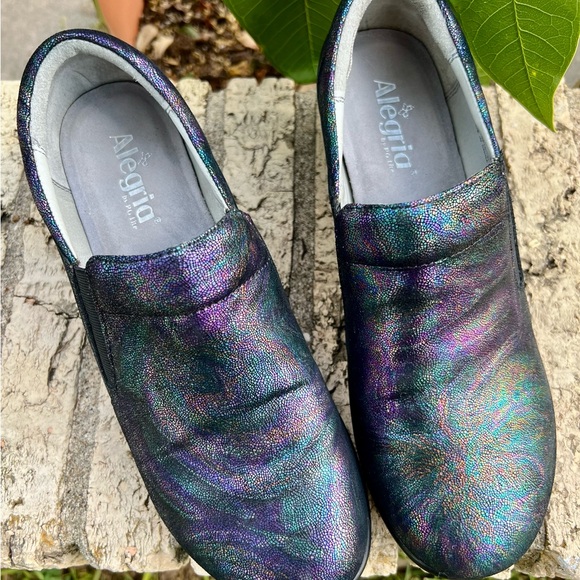Alegria Eryn Multicolor Iridescent Loafers - Size 41 (US 10.5-11) - Picture 1 of 9